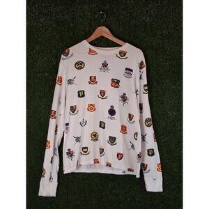 Polo Ralph Lauren Men's M Heraldic Crest All-Over Print Waffle Knit Thermal...